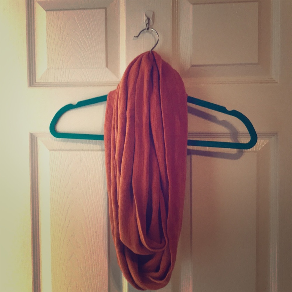 Beautiful burnt orange infinity scarf